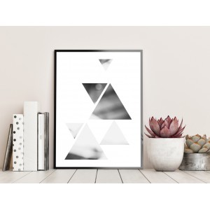Plakat trójkąty